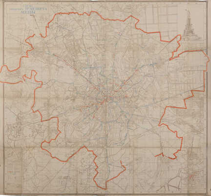 План города Москвы. М.: Геодезическая контора Управления планировки гор. Москвы, 1940